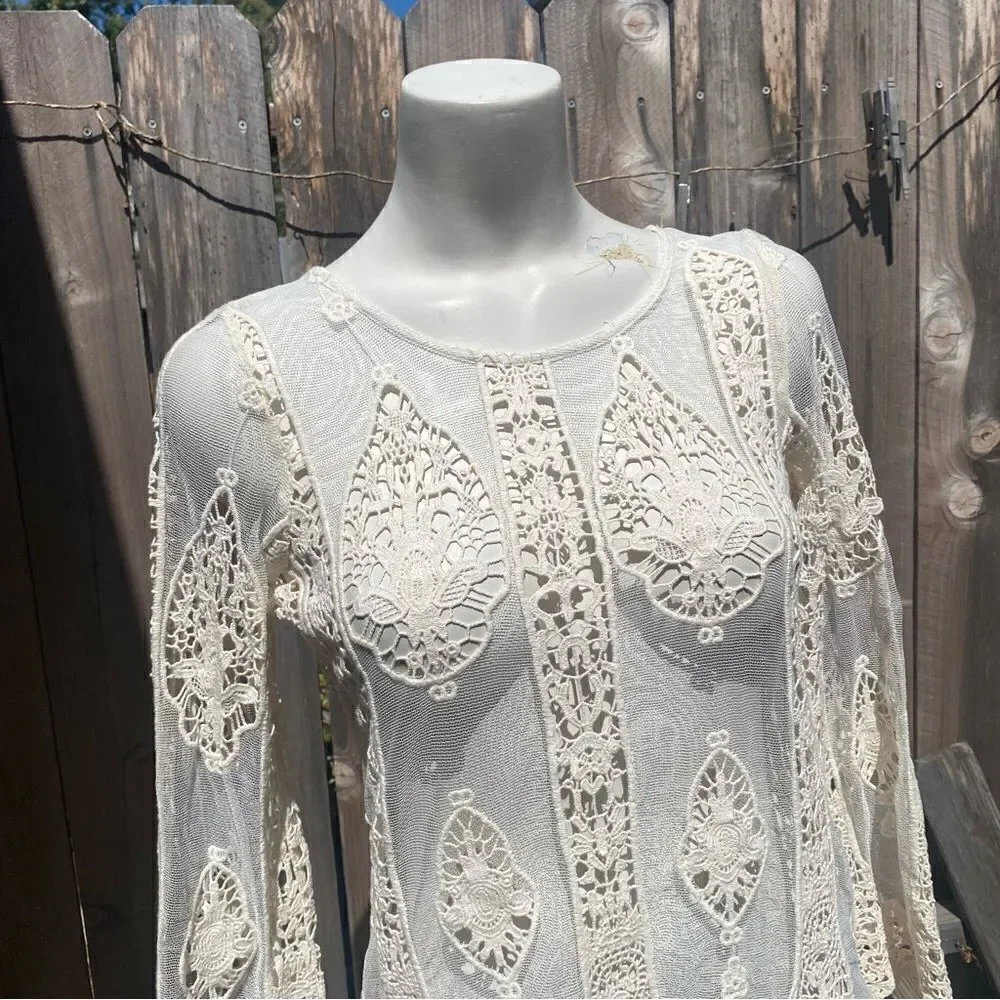 Jen's Pirate Booty Mandolin Backless Mini Dress in Lace size small - Picture 14 of 16